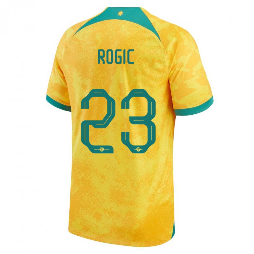 Kinderen Australisch Tom Rogic #23 Gouden Thuisshirt Thuistenue 22-24 T-shirt