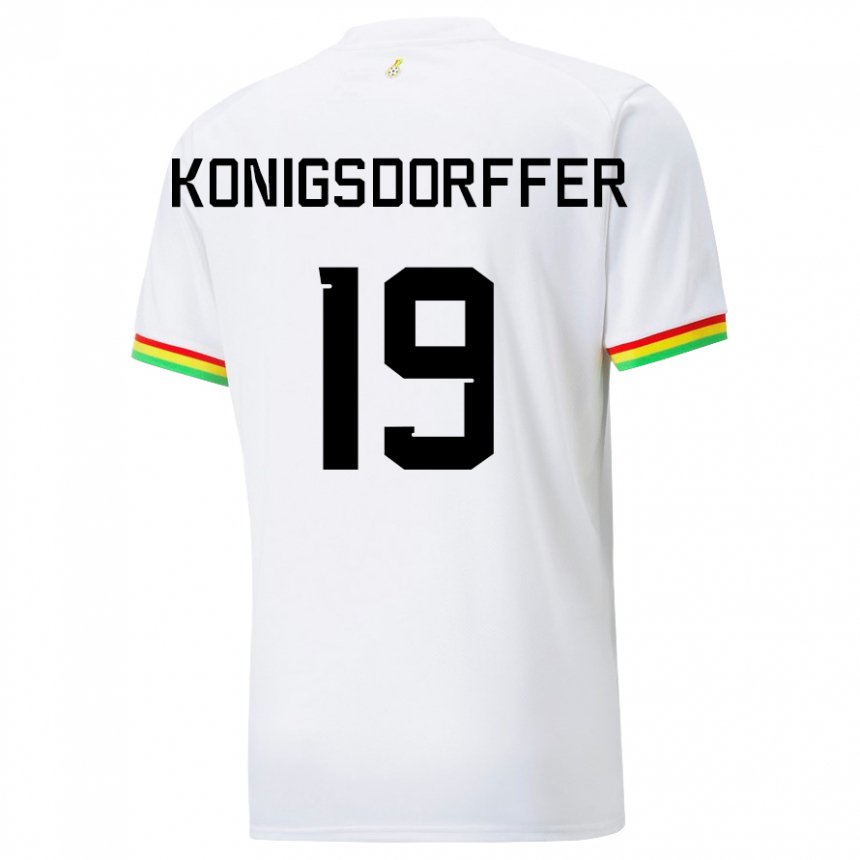 Kinderen Ghanees Ransford-yeboah Konigsdorffer #19 Wit Thuisshirt Thuistenue 22-24 T-shirt