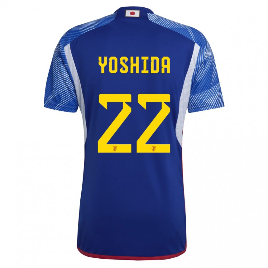 Kinderen Japans Maya Yoshida #22 Koningsblauw Thuisshirt Thuistenue 22-24 T-shirt