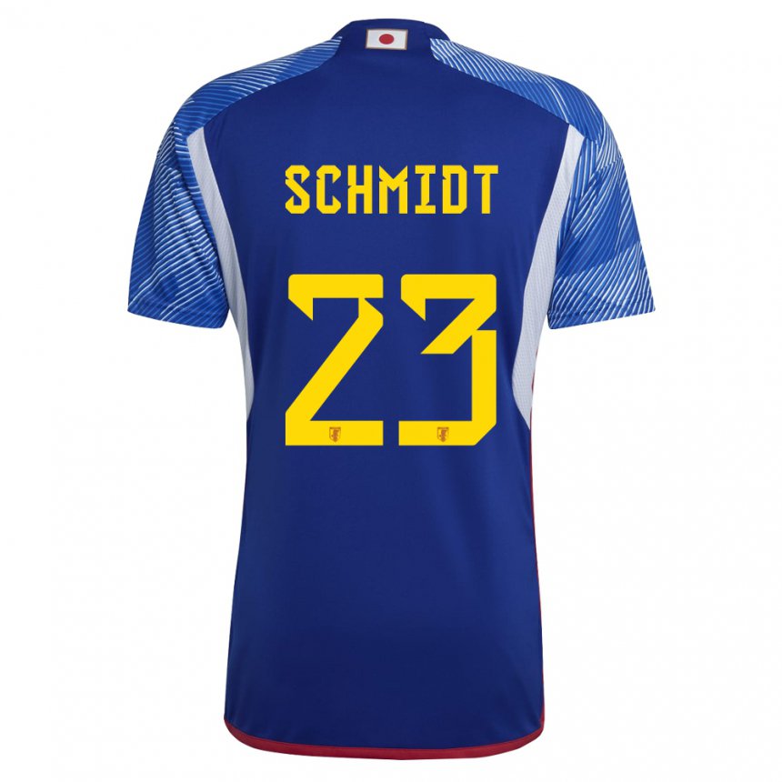 Kinderen Japans Daniel Schmidt #23 Koningsblauw Thuisshirt Thuistenue 22-24 T-shirt