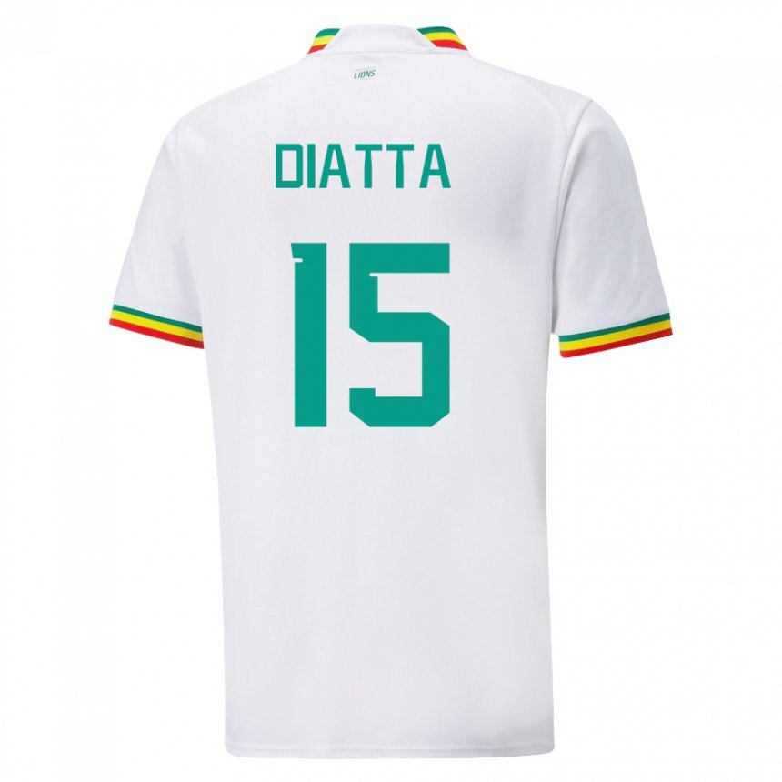 Kinderen Senegalees Krepin Diatta #15 Wit Thuisshirt Thuistenue 22-24 T-shirt