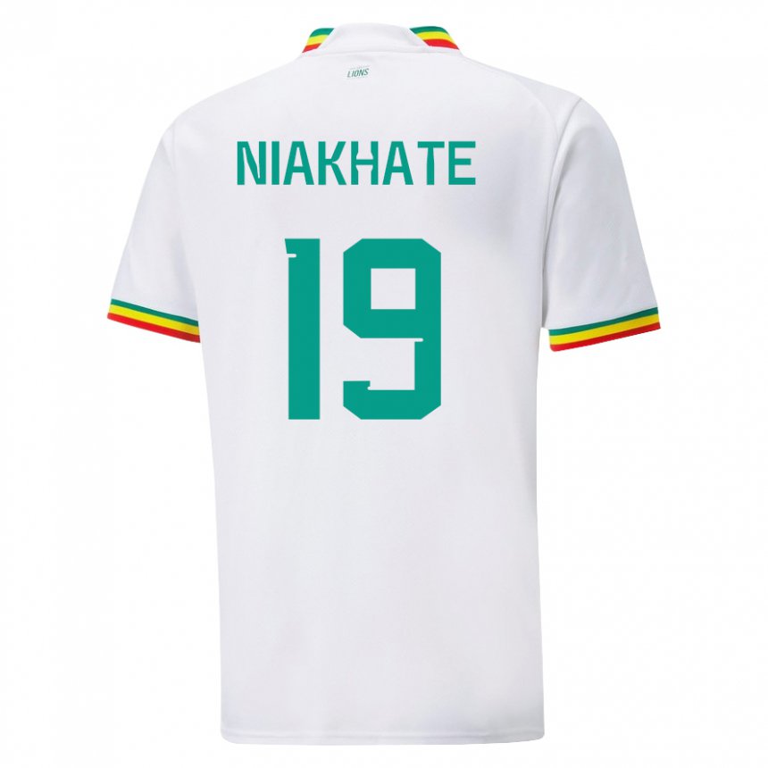 Kinderen Senegalees Moussa Niakhate #19 Wit Thuisshirt Thuistenue 22-24 T-shirt