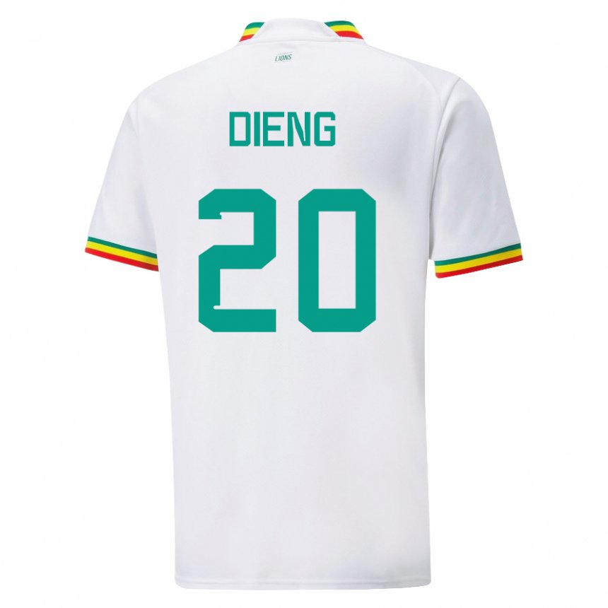 Kinderen Senegalees Bamba Dieng #20 Wit Thuisshirt Thuistenue 22-24 T-shirt