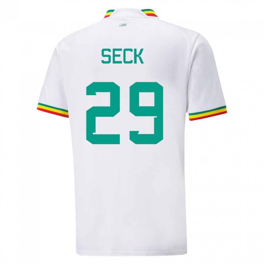 Kinderen Senegalees Demba Seck #29 Wit Thuisshirt Thuistenue 22-24 T-shirt