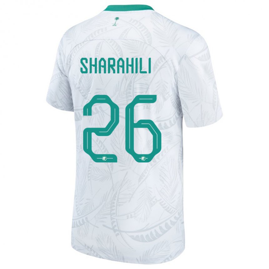 Kinderen Saoedi-arabisch Riyadh Sharahili #26 Wit Thuisshirt Thuistenue 22-24 T-shirt