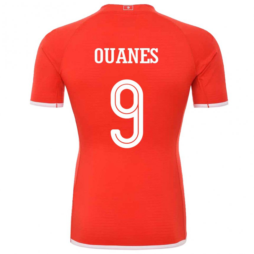 Kinderen Tunesisch Mortadha Ben Ouanes #9 Rood Thuisshirt Thuistenue 22-24 T-shirt