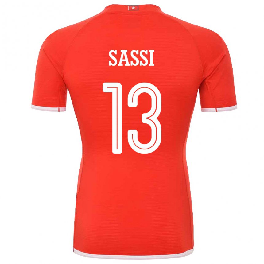 Kinderen Tunesisch Ferjani Sassi #13 Rood Thuisshirt Thuistenue 22-24 T-shirt