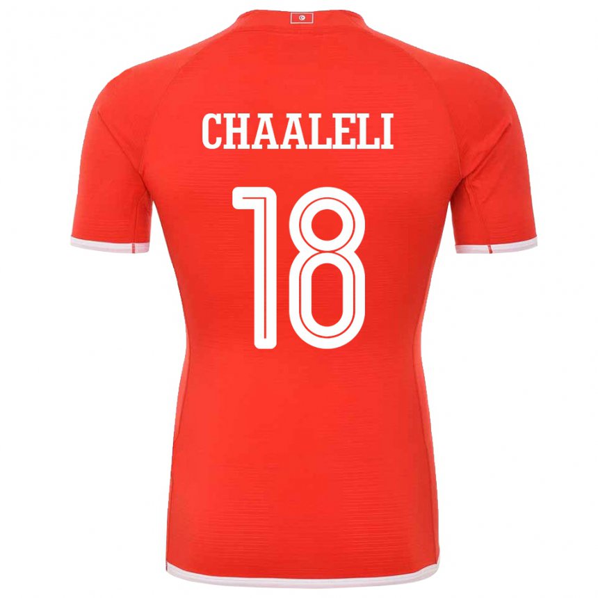 Kinderen Tunesisch Ghaliene Chaaleli #18 Rood Thuisshirt Thuistenue 22-24 T-shirt