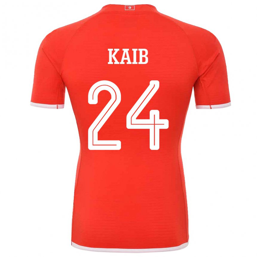 Kinderen Tunesisch Rami Kaib #24 Rood Thuisshirt Thuistenue 22-24 T-shirt