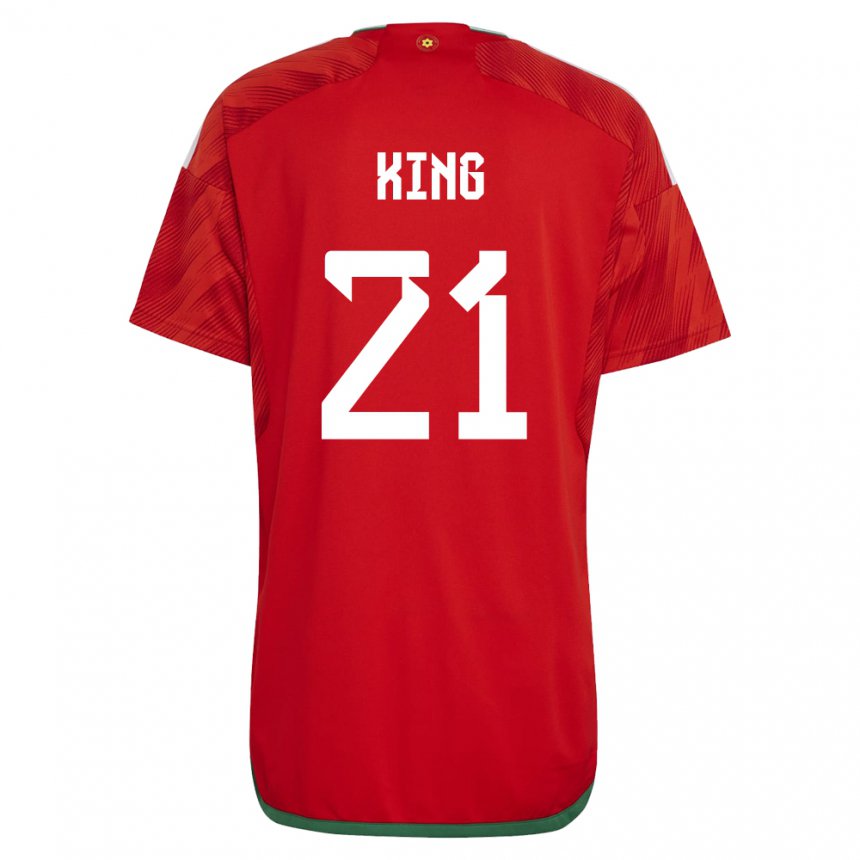 Kinderen Welsh Tom King #21 Rood Thuisshirt Thuistenue 22-24 T-shirt