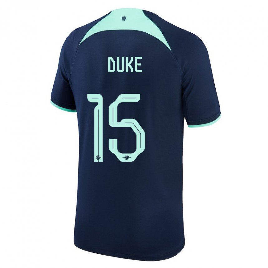 Kinderen Australisch Mitchell Duke #15 Donkerblauw Uitshirt Uittenue 22-24 T-shirt