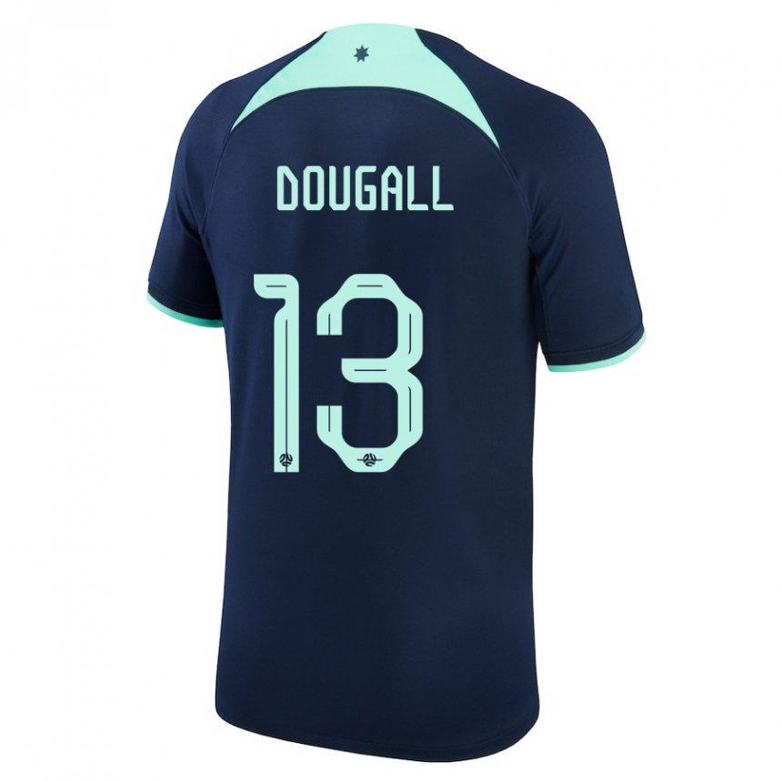 Kinderen Australisch Kenny Dougall #13 Donkerblauw Uitshirt Uittenue 22-24 T-shirt