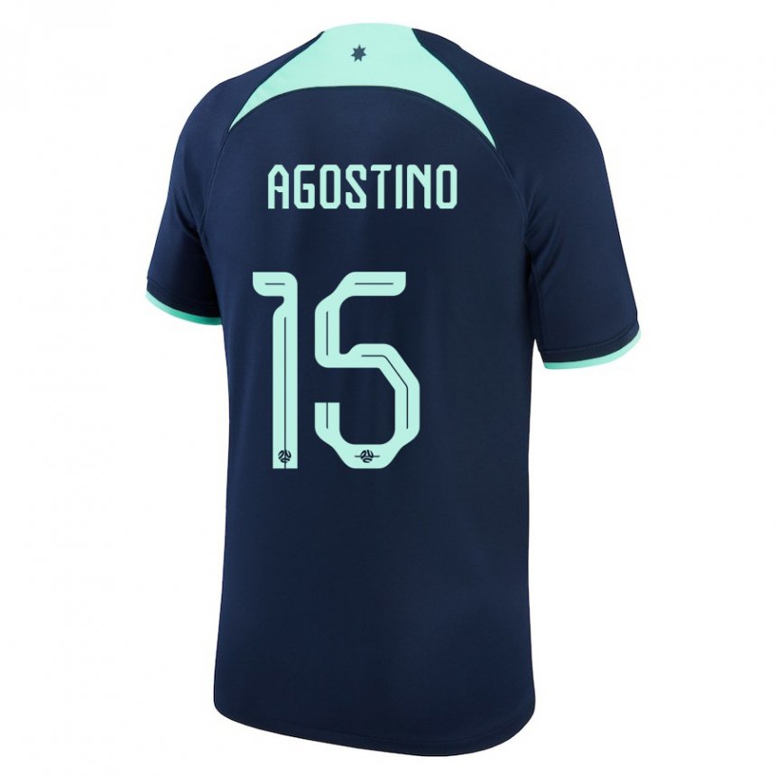 Kinderen Australisch Nick D'agostino #15 Donkerblauw Uitshirt Uittenue 22-24 T-shirt