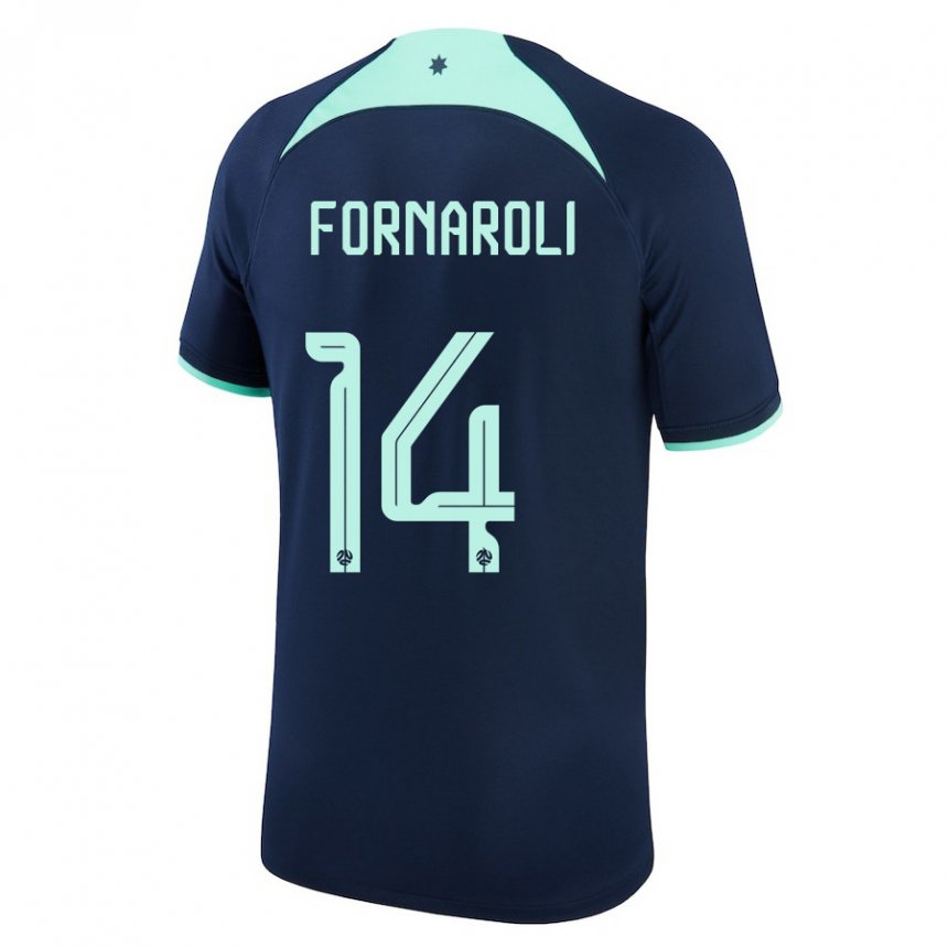 Kinderen Australisch Bruno Fornaroli #14 Donkerblauw Uitshirt Uittenue 22-24 T-shirt