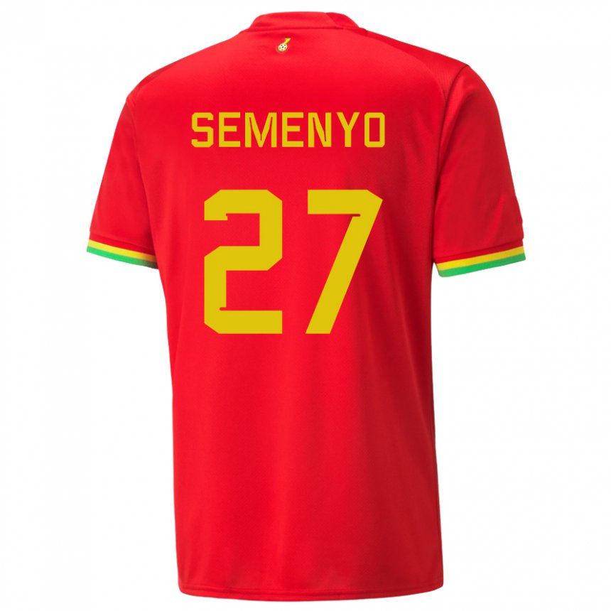 Kinderen Ghanees Antoine Semenyo #27 Rood Uitshirt Uittenue 22-24 T-shirt