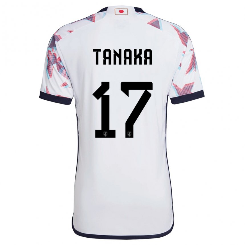 Kinderen Japans Ao Tanaka #17 Wit Uitshirt Uittenue 22-24 T-shirt