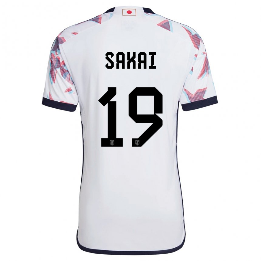 Kinderen Japans Hiroki Sakai #19 Wit Uitshirt Uittenue 22-24 T-shirt