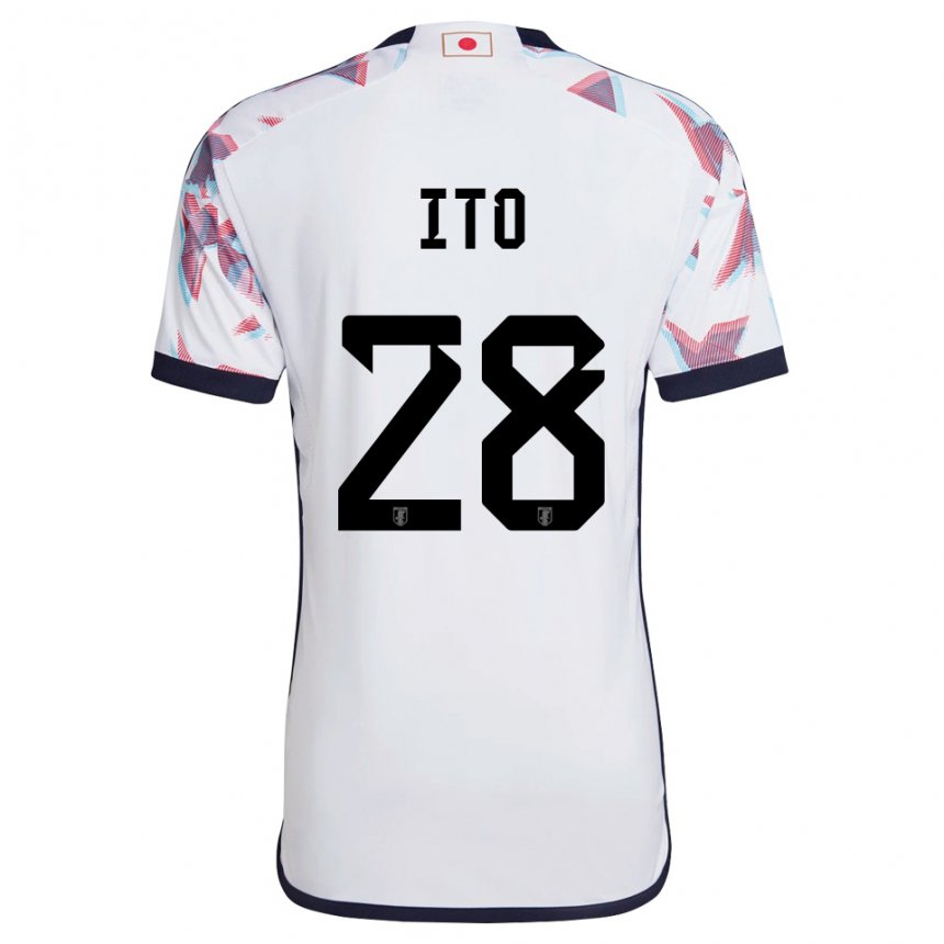 Kinderen Japans Hiroki Ito #28 Wit Uitshirt Uittenue 22-24 T-shirt