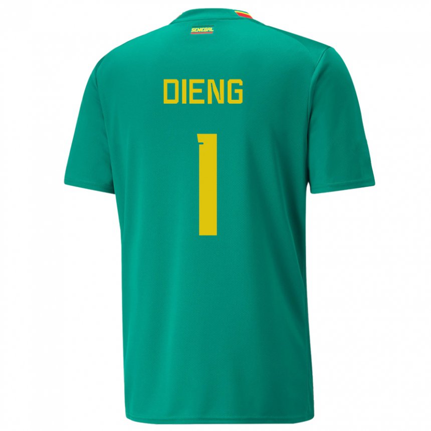 Kinderen Senegalees Timothy Dieng #1 Groente Uitshirt Uittenue 22-24 T-shirt
