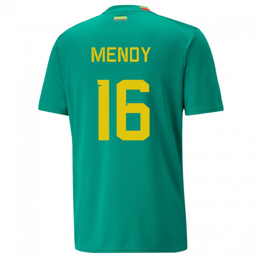 Kinderen Senegalees Edouard Mendy #16 Groente Uitshirt Uittenue 22-24 T-shirt