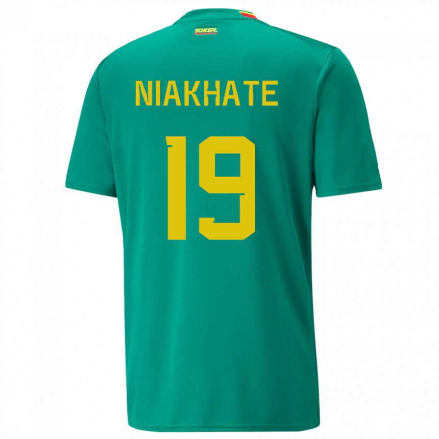 Kinderen Senegalees Moussa Niakhate #19 Groente Uitshirt Uittenue 22-24 T-shirt