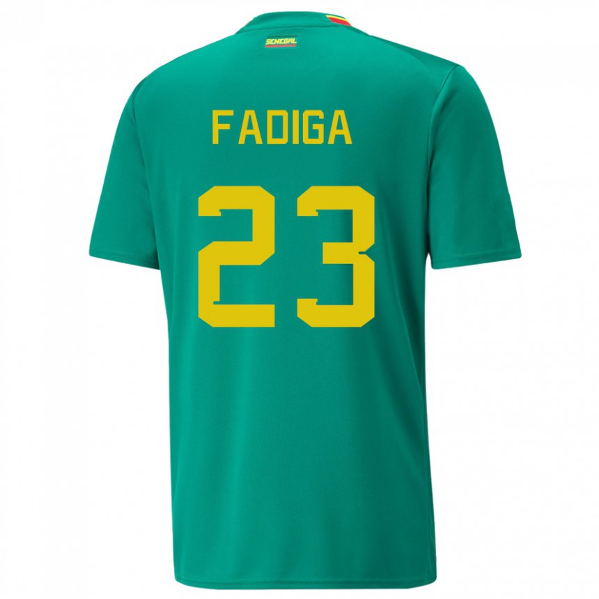 Kinderen Senegalees Noah Fadiga #23 Groente Uitshirt Uittenue 22-24 T-shirt