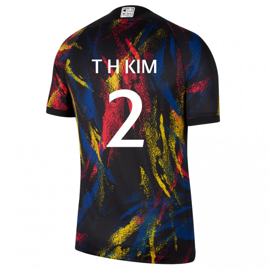 Kinderen Zuid-koreaans Tae-hwan Kim #2 Veelkleurig Uitshirt Uittenue 22-24 T-shirt