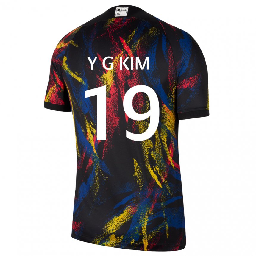 Kinderen Zuid-koreaans Young-gwon Kim #19 Veelkleurig Uitshirt Uittenue 22-24 T-shirt