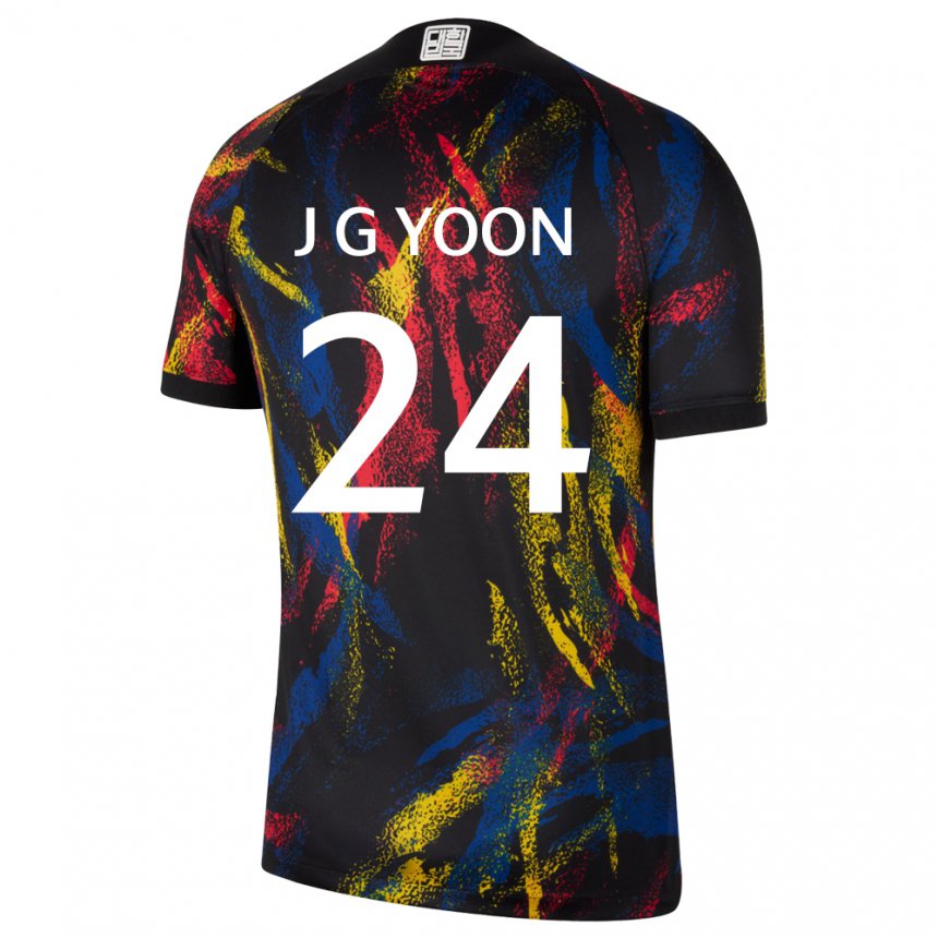 Kinderen Zuid-koreaans Jong-gyu Yoon #24 Veelkleurig Uitshirt Uittenue 22-24 T-shirt