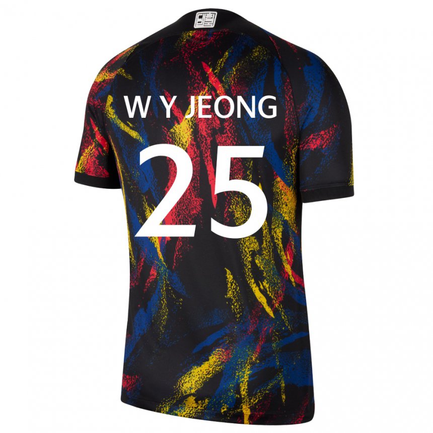 Kinderen Zuid-koreaans Woo-yeong Jeong #25 Veelkleurig Uitshirt Uittenue 22-24 T-shirt