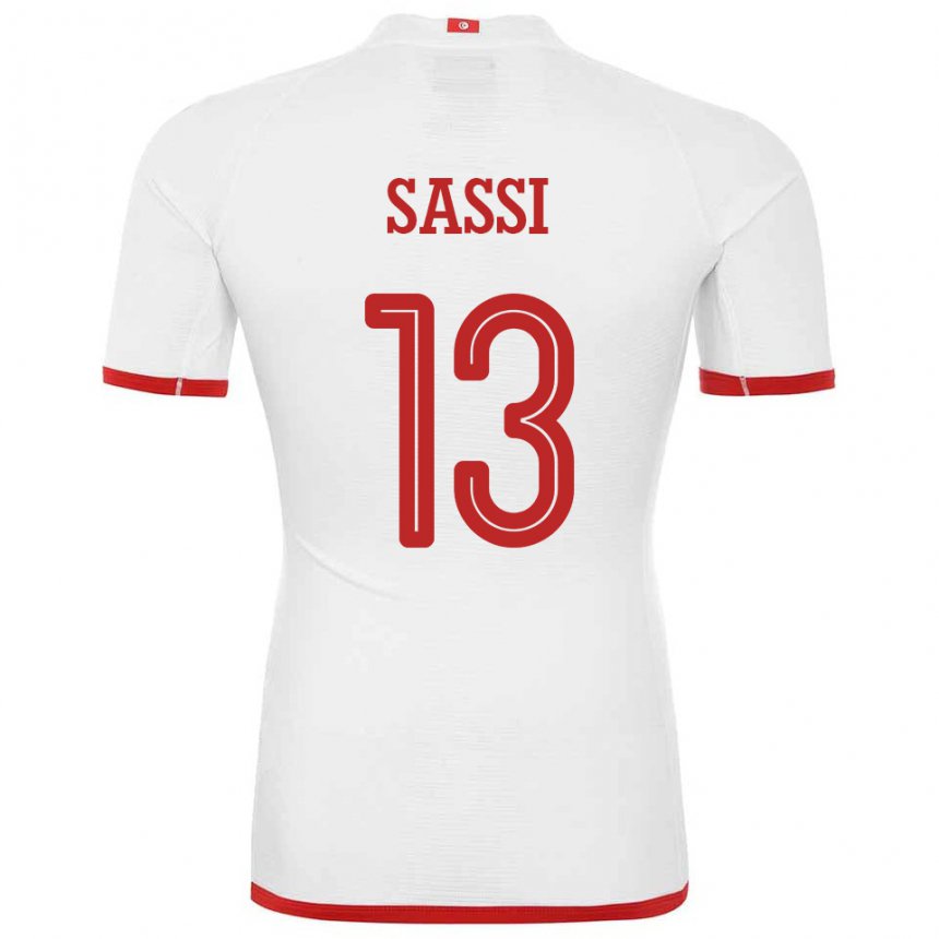 Kinderen Tunesisch Ferjani Sassi #13 Wit Uitshirt Uittenue 22-24 T-shirt