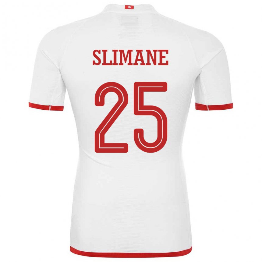 Kinderen Tunesisch Anis Ben Slimane #25 Wit Uitshirt Uittenue 22-24 T-shirt