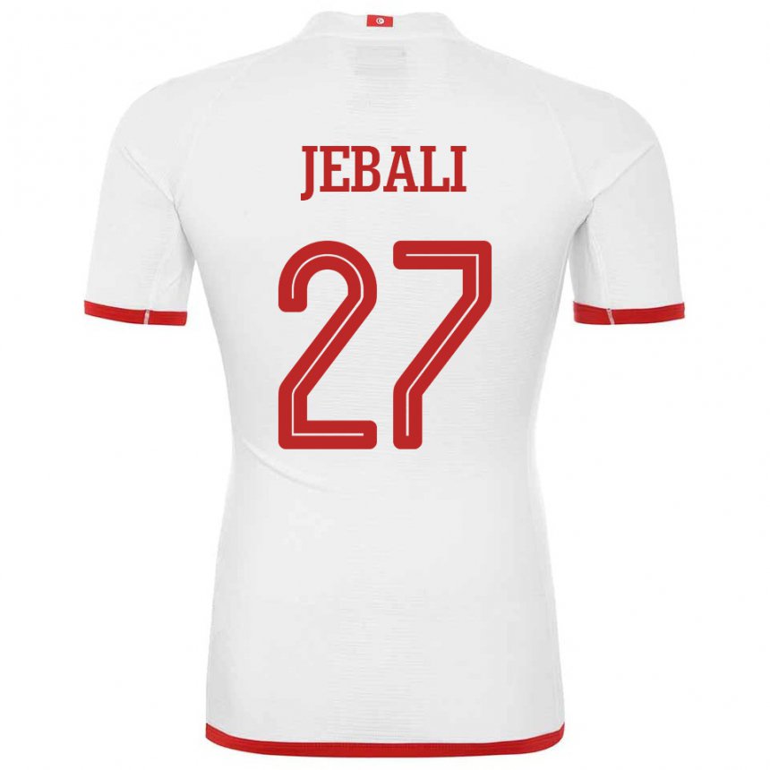 Kinderen Tunesisch Issam Jebali #27 Wit Uitshirt Uittenue 22-24 T-shirt