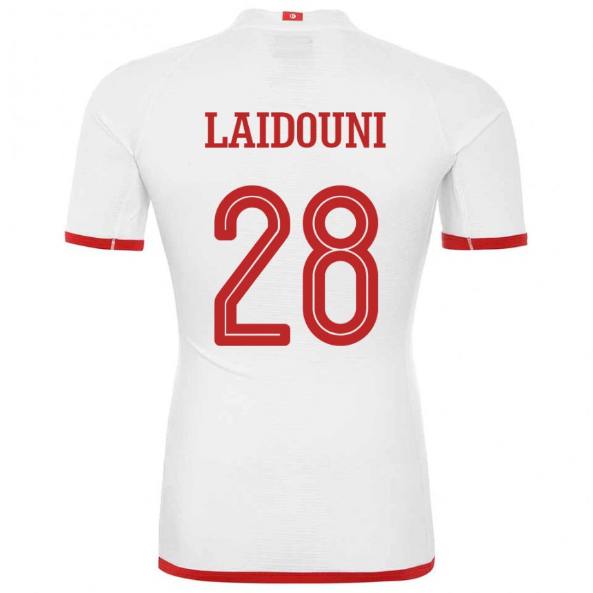 Kinderen Tunesisch Aissa Laidouni #28 Wit Uitshirt Uittenue 22-24 T-shirt