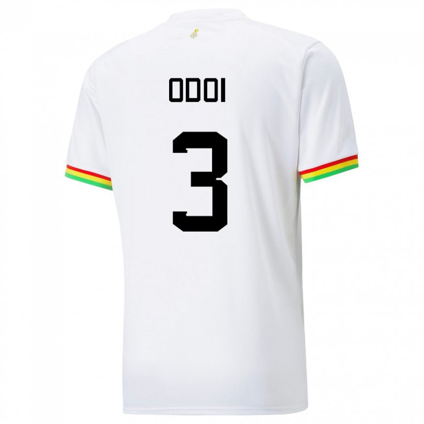 Heren Ghanees Denis Odoi #3 Wit Thuisshirt Thuistenue 22-24 T-shirt