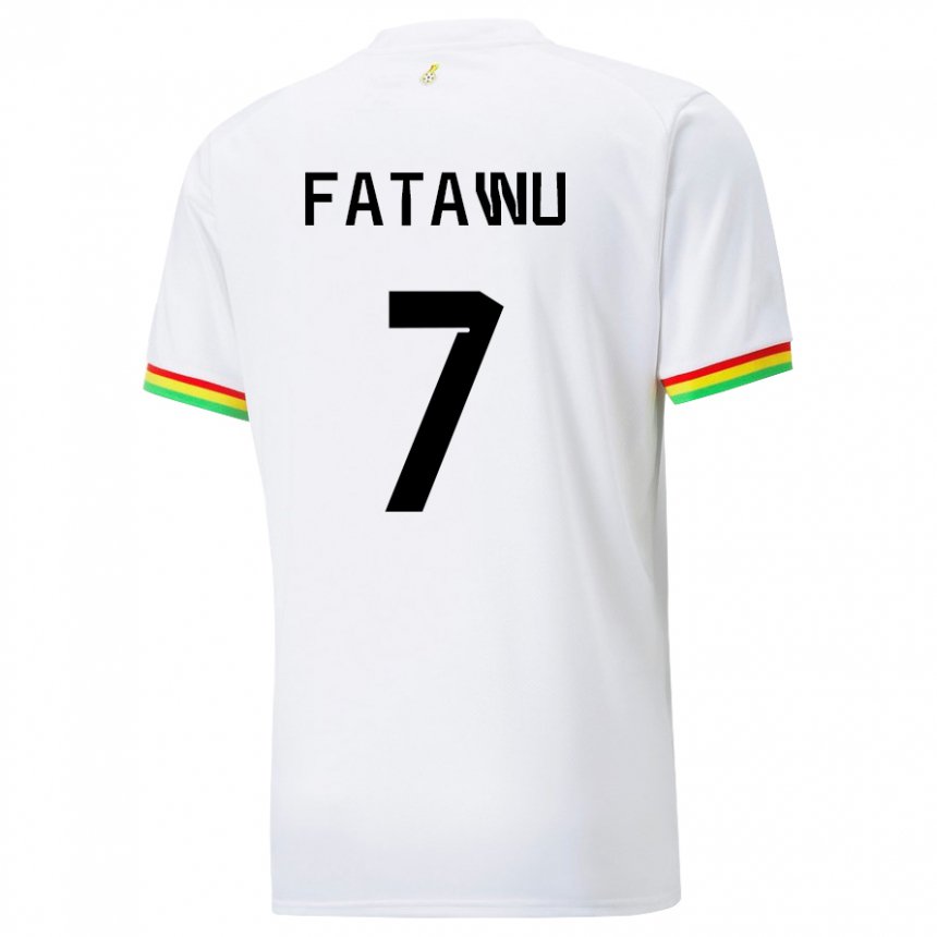 Heren Ghanees Issahaku Fatawu #7 Wit Thuisshirt Thuistenue 22-24 T-shirt