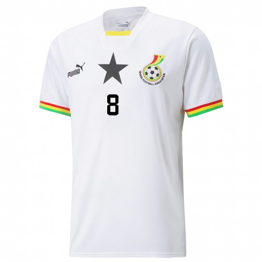 Heren Ghanees Daniel-kofi Kyereh #8 Wit Thuisshirt Thuistenue 22-24 T-shirt