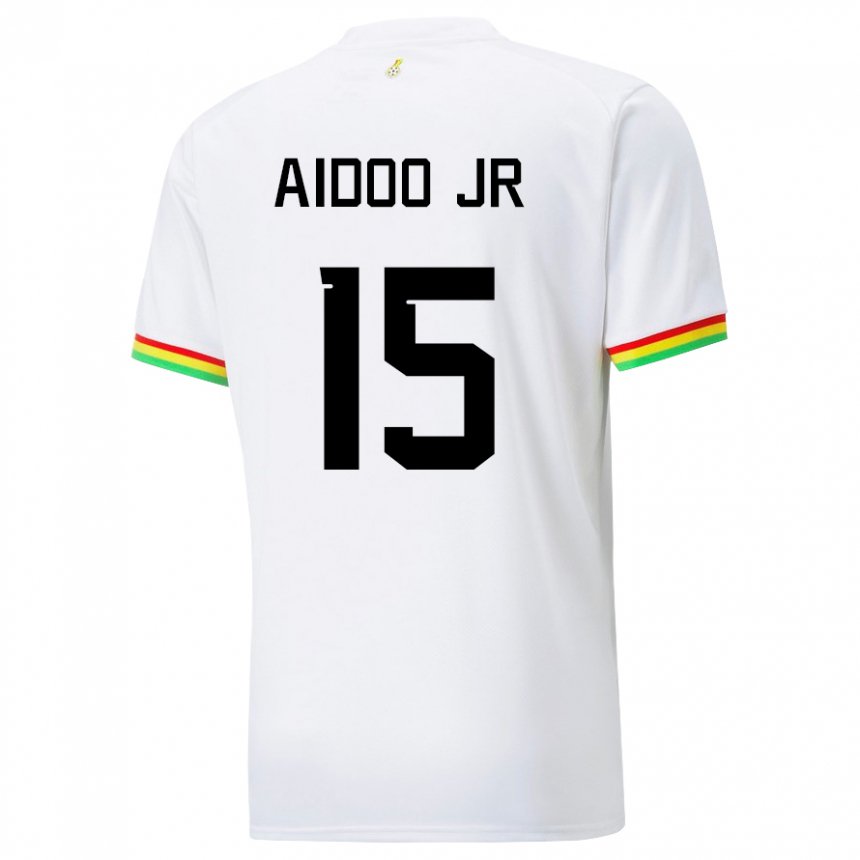 Heren Ghanees Joseph Aidoo #15 Wit Thuisshirt Thuistenue 22-24 T-shirt