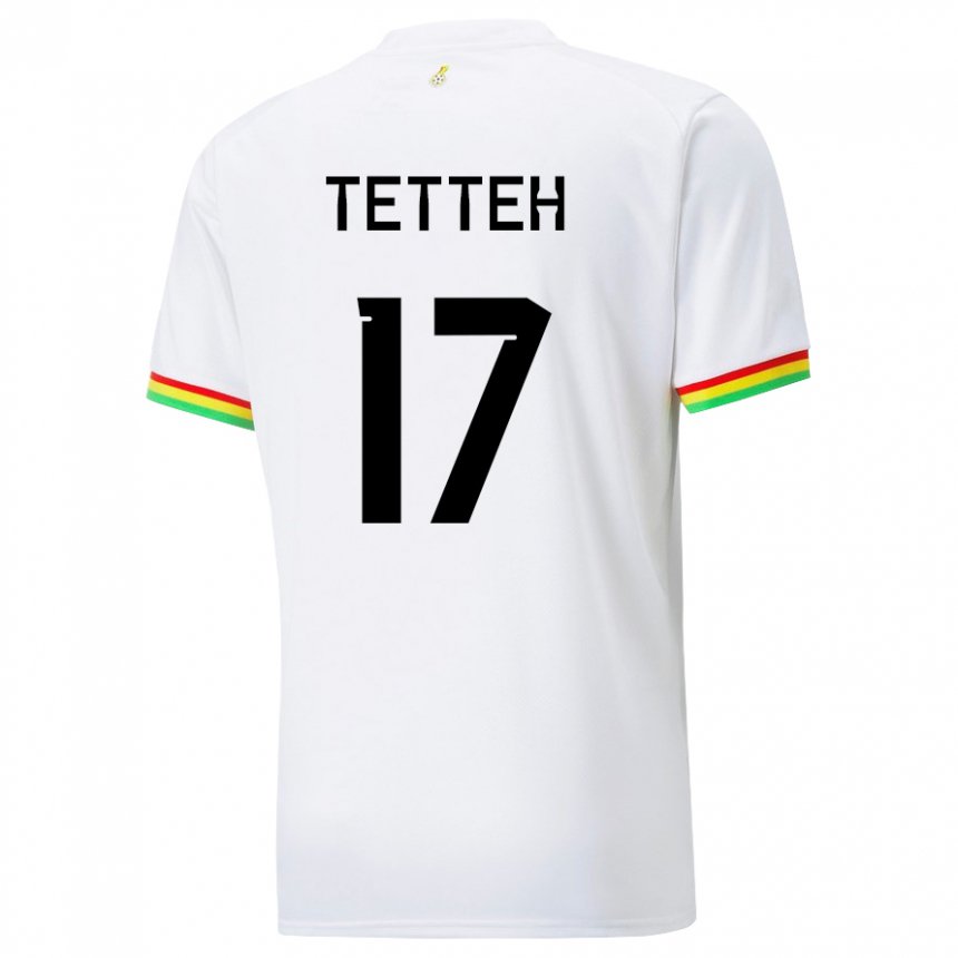 Heren Ghanees Benjamin Tetteh #17 Wit Thuisshirt Thuistenue 22-24 T-shirt