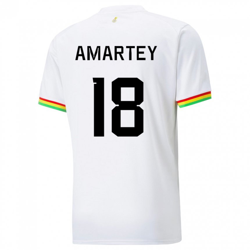 Heren Ghanees Daniel Amartey #18 Wit Thuisshirt Thuistenue 22-24 T-shirt