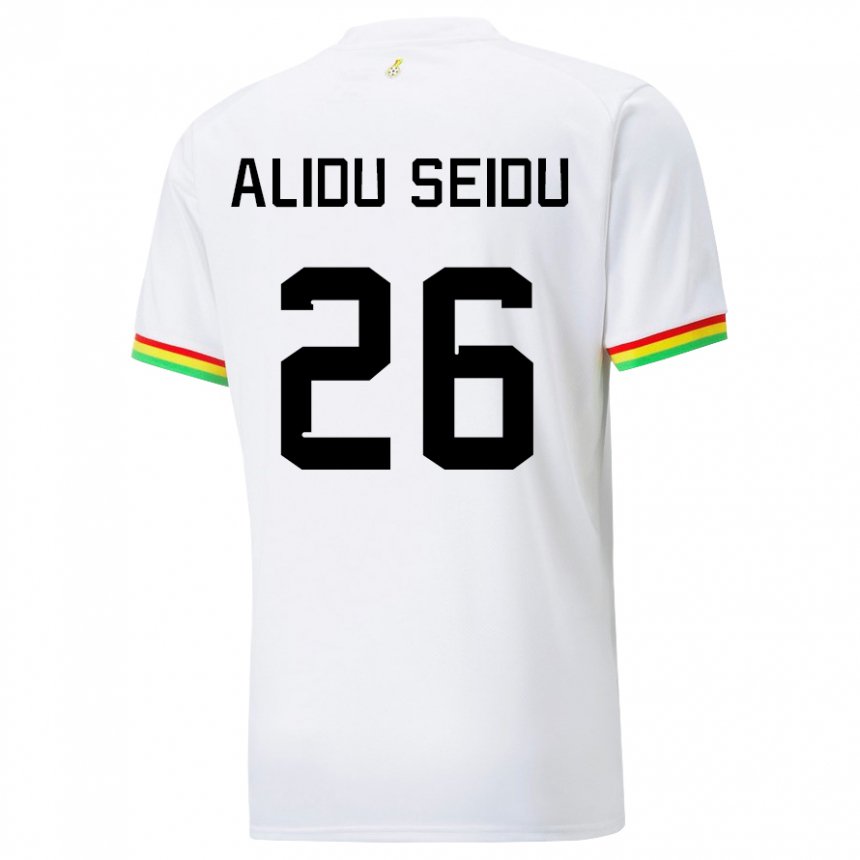 Heren Ghanees Alidu Seidu #26 Wit Thuisshirt Thuistenue 22-24 T-shirt