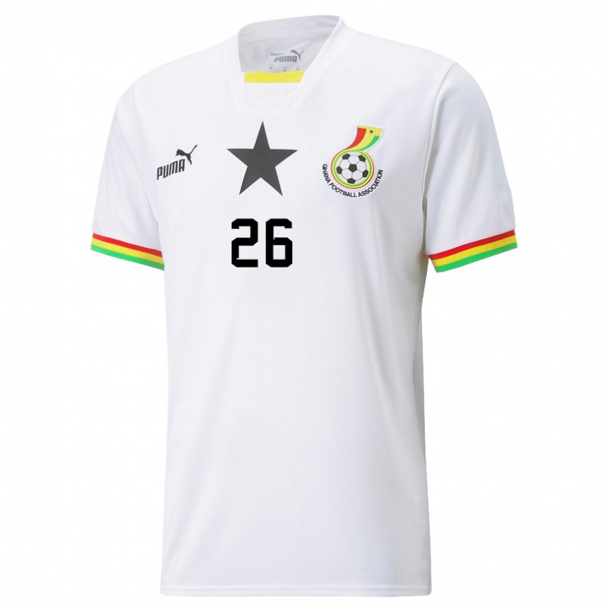 Heren Ghanees Alidu Seidu #26 Wit Thuisshirt Thuistenue 22-24 T-shirt