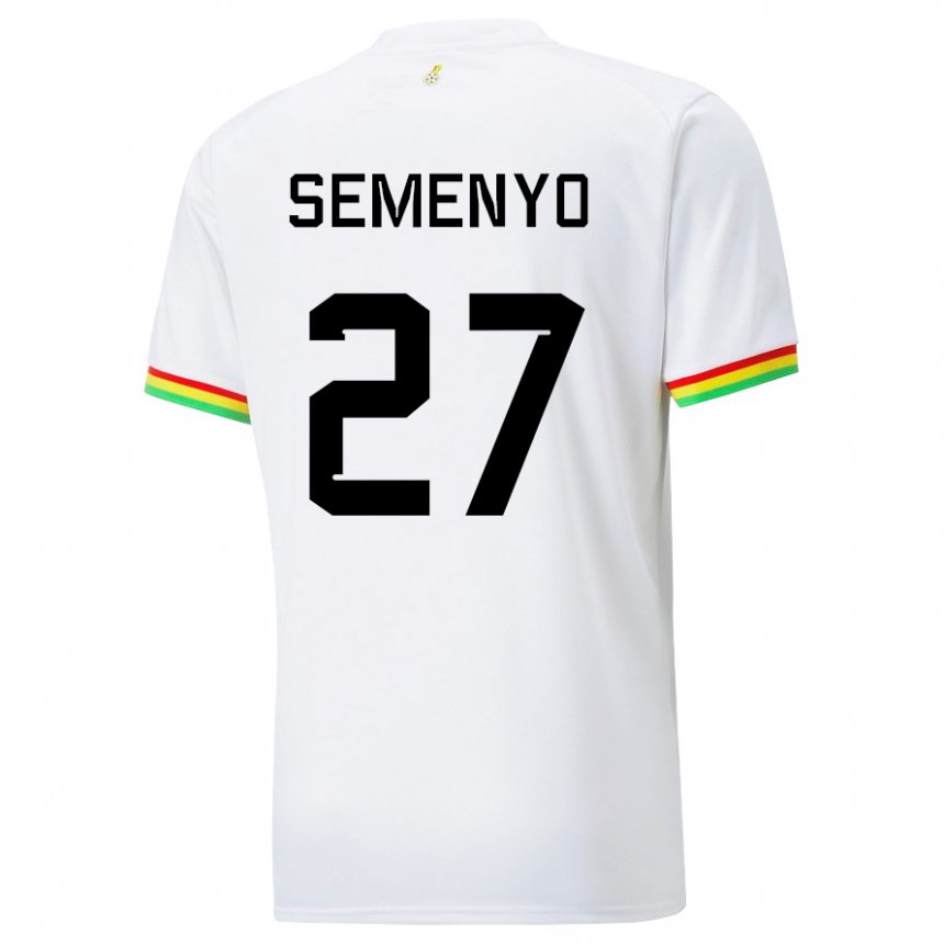 Heren Ghanees Antoine Semenyo #27 Wit Thuisshirt Thuistenue 22-24 T-shirt