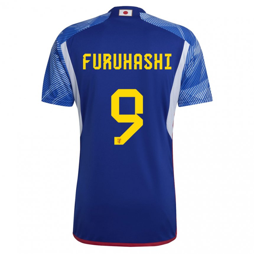 Heren Japans Kyogo Furuhashi #9 Koningsblauw Thuisshirt Thuistenue 22-24 T-shirt