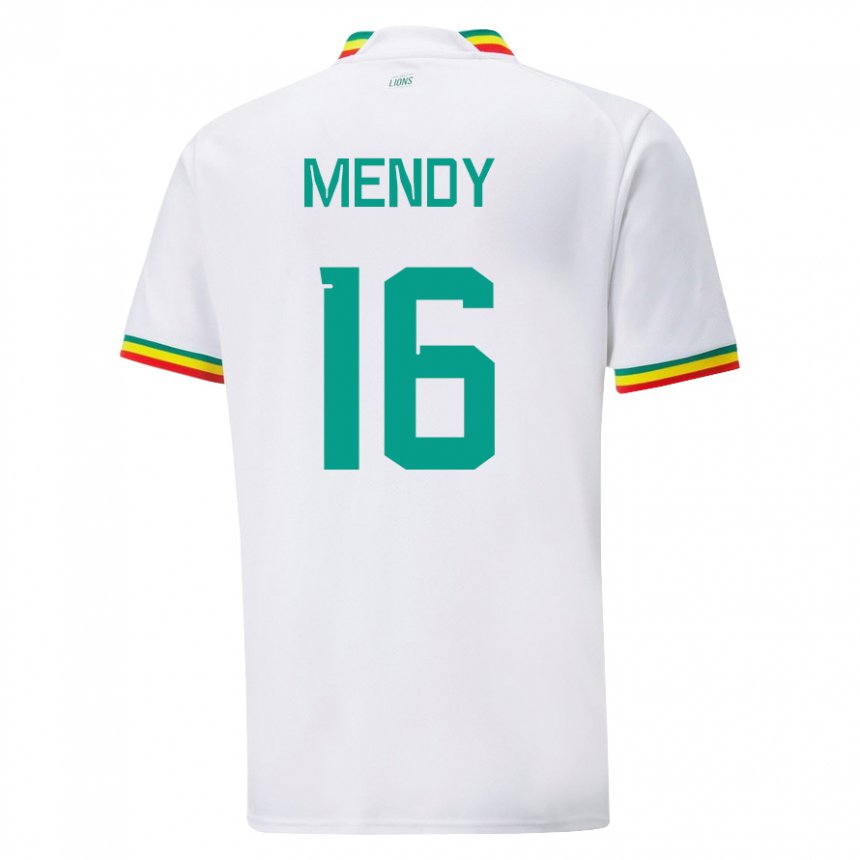 Heren Senegalees Edouard Mendy #16 Wit Thuisshirt Thuistenue 22-24 T-shirt