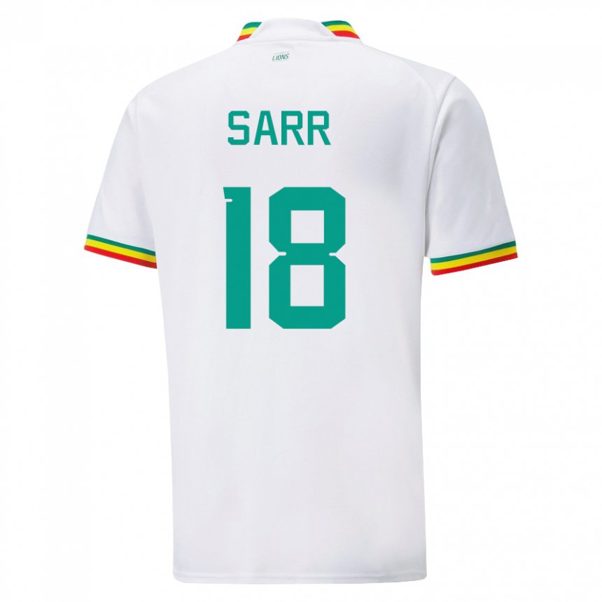Heren Senegalees Ismaila Sarr #18 Wit Thuisshirt Thuistenue 22-24 T-shirt