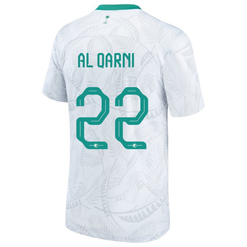 Heren Saoedi-arabisch Fawaz Al Qarni #22 Wit Thuisshirt Thuistenue 22-24 T-shirt