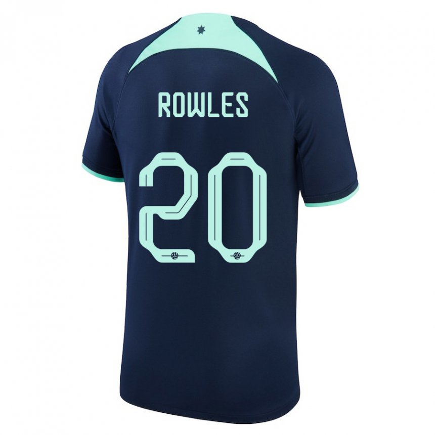 Heren Australisch Kye Rowles #20 Donkerblauw Uitshirt Uittenue 22-24 T-shirt