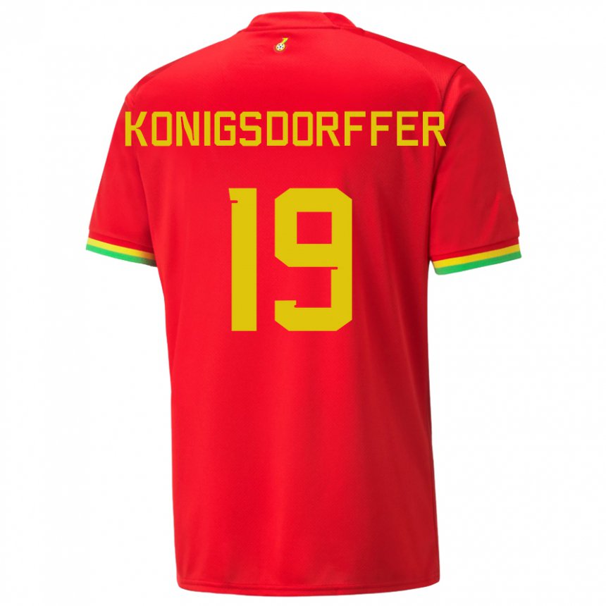 Heren Ghanees Ransford-yeboah Konigsdorffer #19 Rood Uitshirt Uittenue 22-24 T-shirt