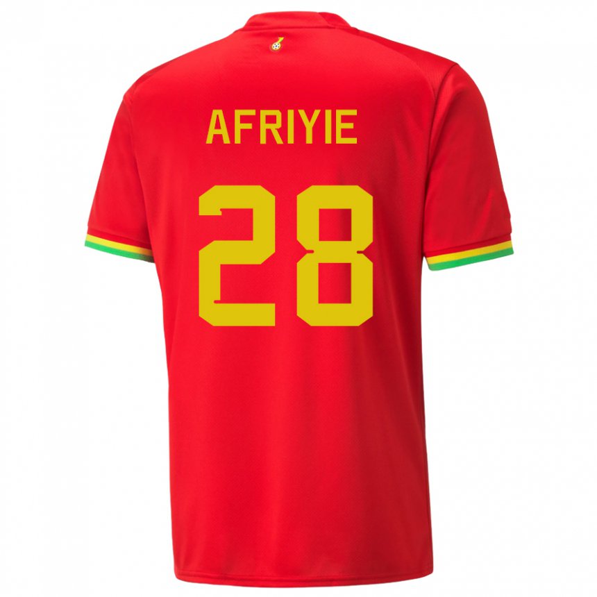 Heren Ghanees Daniel Afriyie #28 Rood Uitshirt Uittenue 22-24 T-shirt